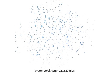 Light BLUE vector abstract colorful background, which consist of triangles. Pattern with colored triangles on white background.