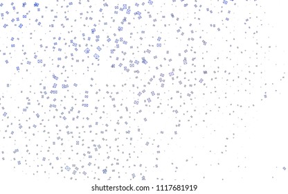 Light BLUE vector abstract colorful background, which consist of triangles. Pattern with colored triangles on white background.