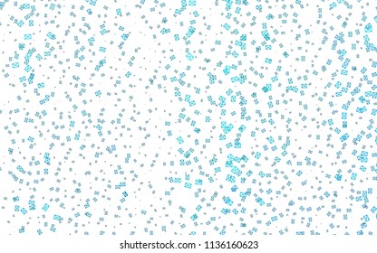 Light BLUE vector abstract colorful background, which consist of triangles. Pattern with colored triangles on white background.