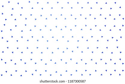 Light BLUE vector abstract colorful background, which consist of triangles. Pattern with colored triangles on white background.