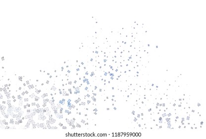 Light BLUE vector abstract colorful background, which consist of triangles. Pattern with colored triangles on white background.