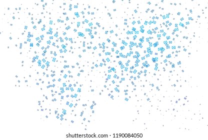 Light BLUE vector abstract colorful background, which consist of triangles. Pattern with colored triangles on white background.