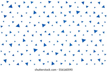 Light BLUE vector abstract colorful background, which consist of triangles. Pattern with colored triangles on white background.