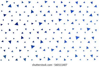 Light BLUE vector abstract colorful background, which consist of triangles. Pattern with colored triangles on white background.