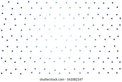 Light BLUE vector abstract colorful background, which consist of triangles. Pattern with colored triangles on white background.