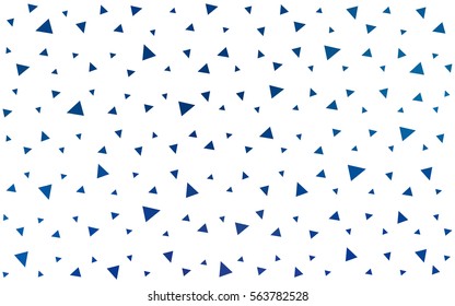 Light BLUE vector abstract colorful background, which consist of triangles. Pattern with colored triangles on white background.