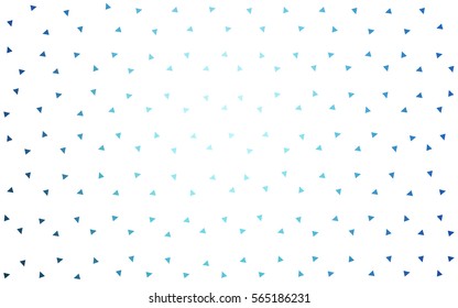 Light BLUE vector abstract colorful background, which consist of triangles. Pattern with colored triangles on white background.
