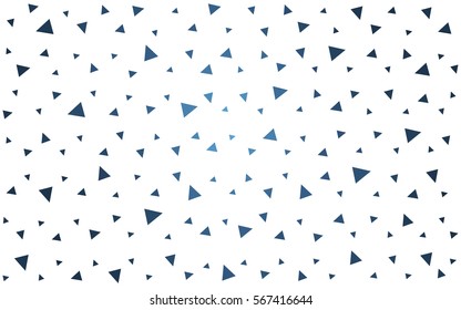 Light BLUE vector abstract colorful background, which consist of triangles. Pattern with colored triangles on white background.