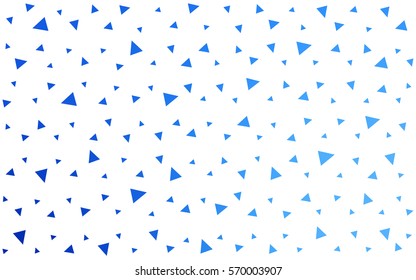 Light blue vector abstract colorful background, which consist of triangles. Pattern with colored triangles on white background.