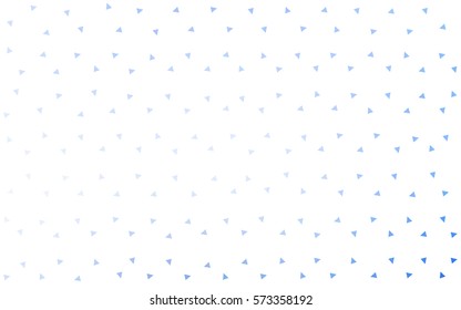 Light BLUE vector abstract colorful background, which consist of triangles. Pattern with colored triangles on white background.