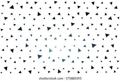 Light BLUE vector abstract colorful background, which consist of triangles. Pattern with colored triangles on white background.