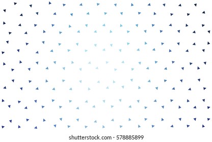 Light BLUE vector abstract colorful background, which consist of triangles. Pattern with colored triangles on white background.