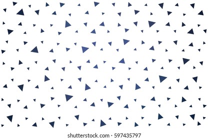 Light BLUE vector abstract colorful background, which consist of triangles. Pattern with colored triangles on white background.