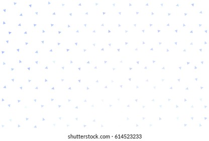 Light BLUE vector abstract colorful background, which consist of triangles. Pattern with colored triangles on white background.