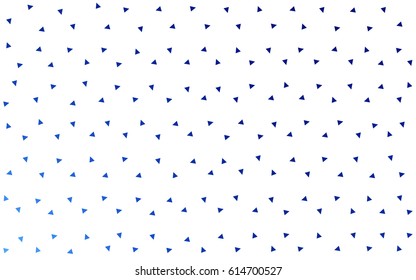 Light BLUE vector abstract colorful background, which consist of triangles. Pattern with colored triangles on white background.