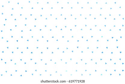 Light BLUE vector abstract colorful background, which consist of triangles. Pattern with colored triangles on white background.