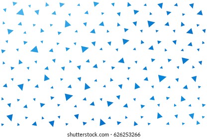 Light BLUE vector abstract colorful background, which consist of triangles. Pattern with colored triangles on white background.