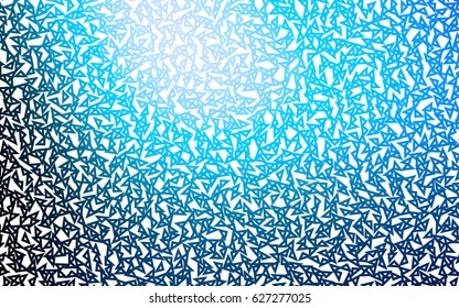 Light BLUE vector abstract colorful background, which consist of triangles. Pattern with colored triangles on white background.