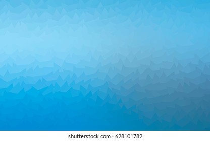 Light BLUE vector abstract colorful background, which consist of triangles. Pattern with colored triangles on white background.