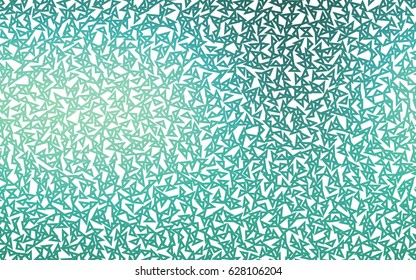Light BLUE vector abstract colorful background, which consist of triangles. Pattern with colored triangles on white background.