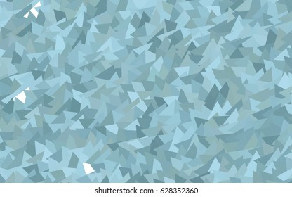 Light BLUE vector abstract colorful background, which consist of triangles. Pattern with colored triangles on white background.