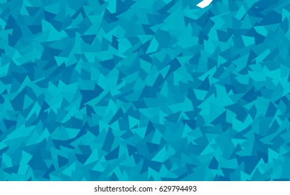 Light BLUE vector abstract colorful background, which consist of triangles. Pattern with colored triangles on white background.
