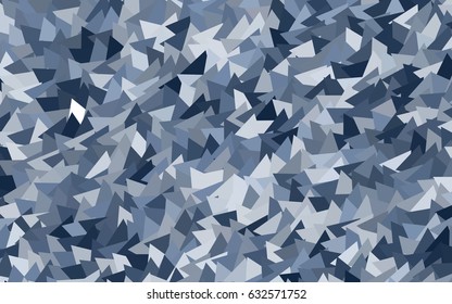 Light BLUE vector abstract colorful background, which consist of triangles. Pattern with colored triangles on white background.