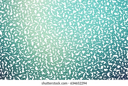 Light BLUE vector abstract colorful background, which consist of triangles. Pattern with colored triangles on white background.