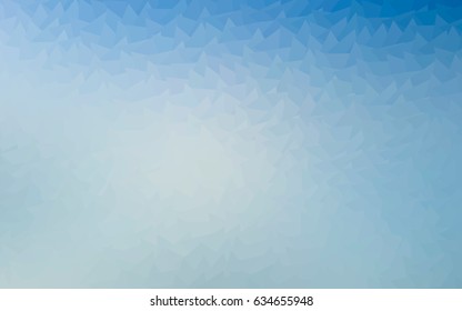 Light BLUE vector abstract colorful background, which consist of triangles. Pattern with colored triangles on white background.