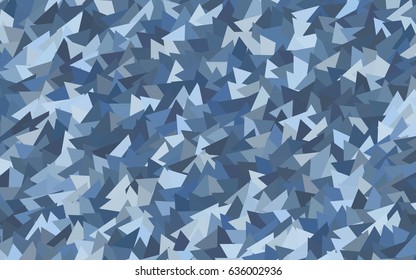 Light BLUE vector abstract colorful background, which consist of triangles. Pattern with colored triangles on white background.