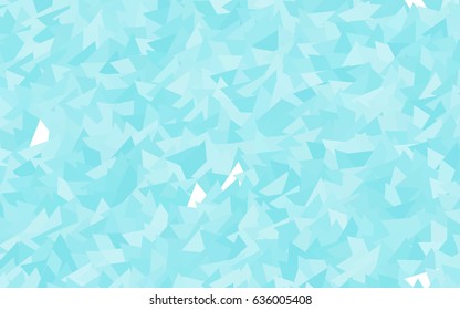 Light BLUE vector abstract colorful background, which consist of triangles. Pattern with colored triangles on white background.