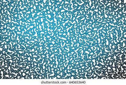 Light BLUE vector abstract colorful background, which consist of triangles. Pattern with colored triangles on white background.