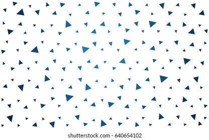 Light BLUE vector abstract colorful background, which consist of triangles. Pattern with colored triangles on white background.