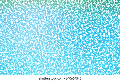 Light BLUE vector abstract colorful background, which consist of triangles. Pattern with colored triangles on white background.