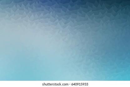 Light BLUE vector abstract colorful background, which consist of triangles. Pattern with colored triangles on white background.