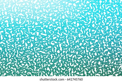 Light BLUE vector abstract colorful background, which consist of triangles. Pattern with colored triangles on white background.