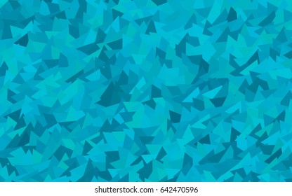 Light BLUE vector abstract colorful background, which consist of triangles. Pattern with colored triangles on white background.