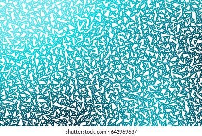 Light BLUE vector abstract colorful background, which consist of triangles. Pattern with colored triangles on white background.