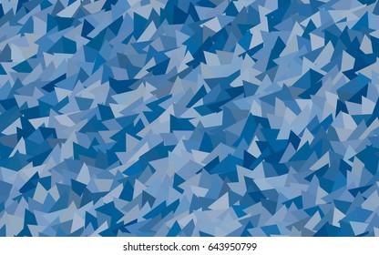 Light BLUE vector abstract colorful background, which consist of triangles. Pattern with colored triangles on white background.