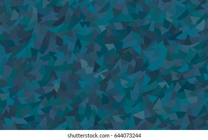Light BLUE vector abstract colorful background, which consist of triangles. Pattern with colored triangles on white background.