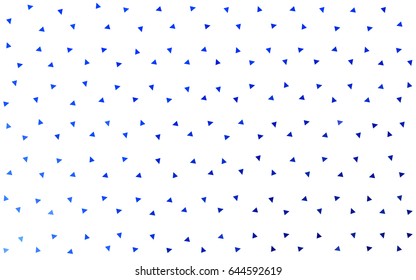 Light BLUE vector abstract colorful background, which consist of triangles. Pattern with colored triangles on white background.