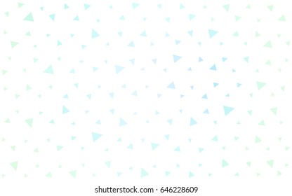 Light BLUE vector abstract colorful background, which consist of triangles. Pattern with colored triangles on white background.