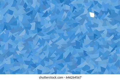 Light BLUE vector abstract colorful background, which consist of triangles. Pattern with colored triangles on white background.