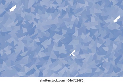 Light BLUE vector abstract colorful background, which consist of triangles. Pattern with colored triangles on white background.