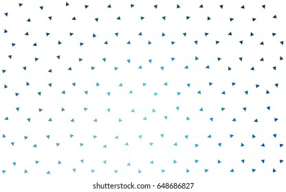 Light BLUE vector abstract colorful background, which consist of triangles. Pattern with colored triangles on white background.