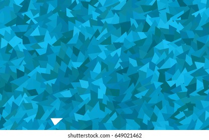 Light BLUE vector abstract colorful background, which consist of triangles. Pattern with colored triangles on white background.
