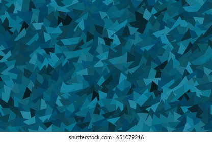 Light BLUE vector abstract colorful background, which consist of triangles. Pattern with colored triangles on white background.