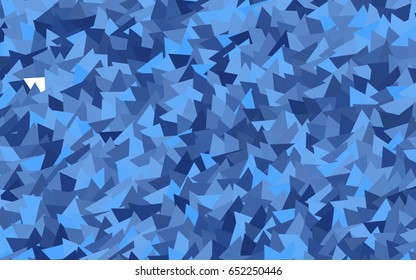 Light BLUE vector abstract colorful background, which consist of triangles. Pattern with colored triangles on white background.