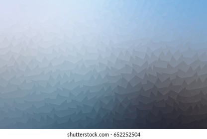 Light BLUE vector abstract colorful background, which consist of triangles. Pattern with colored triangles on white background.