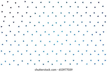 Light BLUE vector abstract colorful background, which consist of triangles. Pattern with colored triangles on white background.